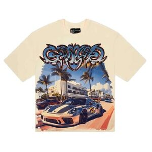 GODSPEED MIAMI GT TEE CREAM *MIAMI EXCLUSIVE* Size M